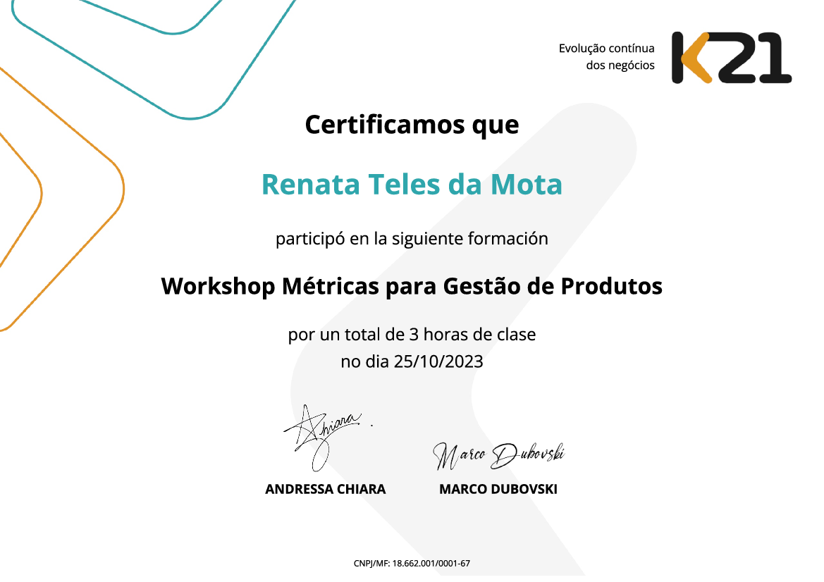 Certificado K21